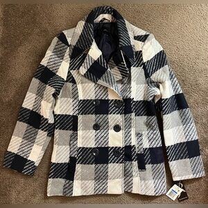 Rampage Black and Gray Plaid Jacket